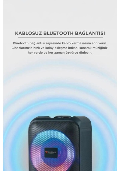 Özel Seri Torima Bluetooth Hoparlör Rgb D13 Siyah Akustik Ürün Kablosuz Alet Ses Yayan