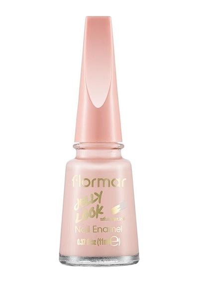 Flormar Jelly Look Jel Tırnak Efektli Parlak Oje JL25 Soft Cloud