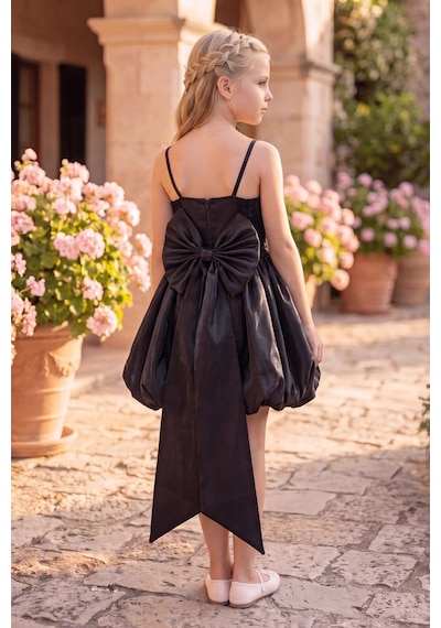 Butik Happy Kids Kız Çocuk Abiye Siyah Monoray Parlak Kumaş Balon Etekli Askılı Fiyonklu Abiye Elbise 9-12 Yaş Doğum Günü Düğün Davet Elbisesi Butik Happy Kids Kız Çocuk Abiye Siyah Monoray Parlak Kumaş Balon Etekli Askılı Fiyonklu Abiye Elbise 9-12 Yaş Doğum Günü Düğün Davet Elbisesi