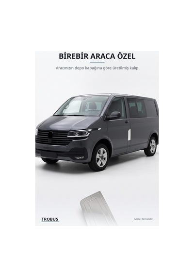 Volkswagen T6.1 Transporter 2020-2023 Uyumlu Krom Depo Kapağı Paslanmaz Çelik
