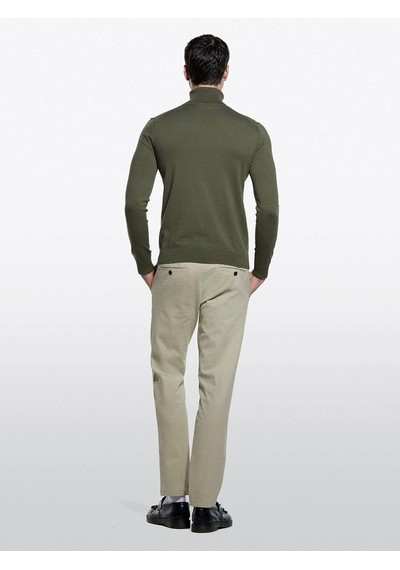 Sisley Slim Fit Vintage Efekt Chino Pantolon Erkek Bej Pantolon - 325a4dm6sf02y