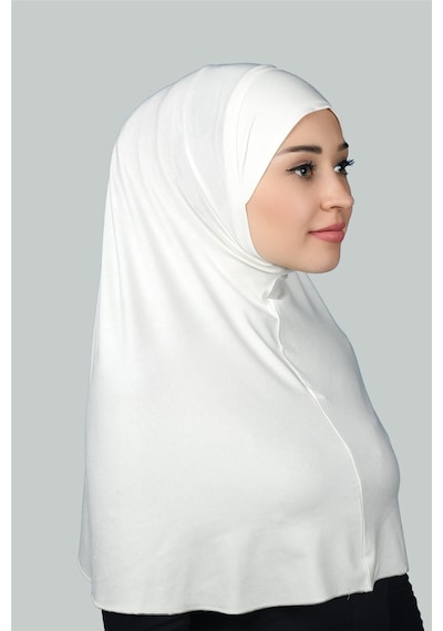 Altobeh Hazır Türban Pratik Eşarp Tesettür Hijab - Namaz Örtüsü Xl Ekru