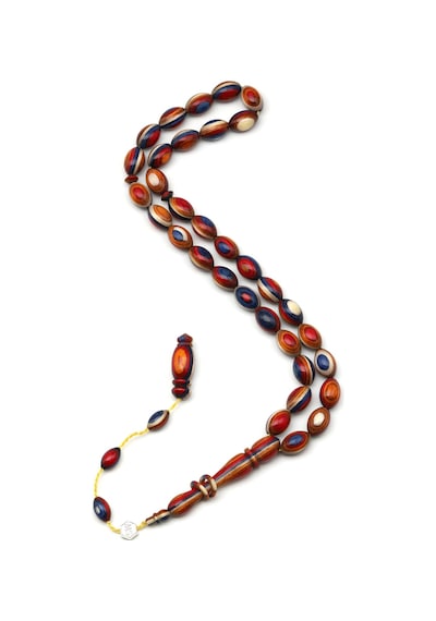 Usta İşçilikli Kafur Ağacı Tesbih 8 X 12 Mm Arpa Kesim - T-1765