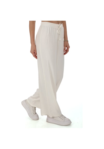 Penyebizden Flosh Viskon Oversize Pantolon-krem