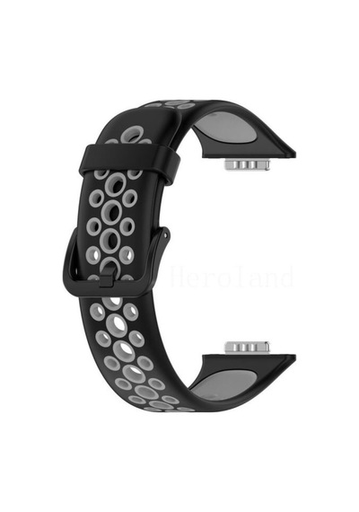 Watch Fit 2 Spor Delikli Kordon - Siyah-gri