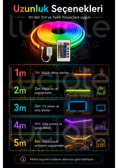 Onerous 4 M Rgb Neon Led Şerit