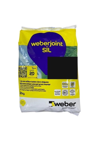Mey İthalat Weber Joint Sil 413 Siyah Derz Dolgu 2 Kg