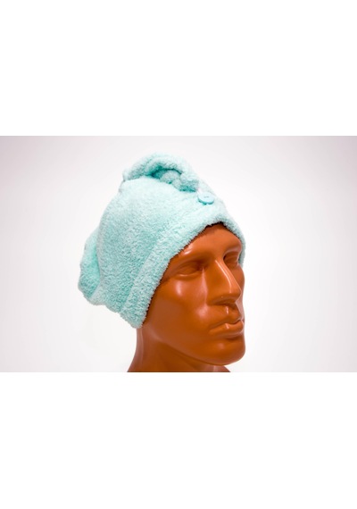 Mikrofiber Saç - Baş Havlusu - Açık Turkuaz  Nabaiji Meridyendukk