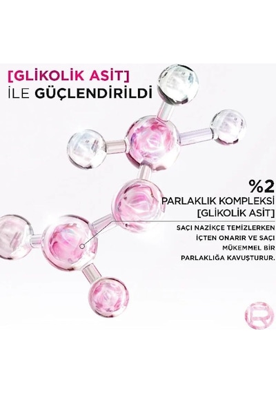 Elseve Glycolic Gloss Mükemmel Parlaklık Şampuan 200ml + Glycolic Gloss Pürüzsüzleştirici Saç Kremi 150ml