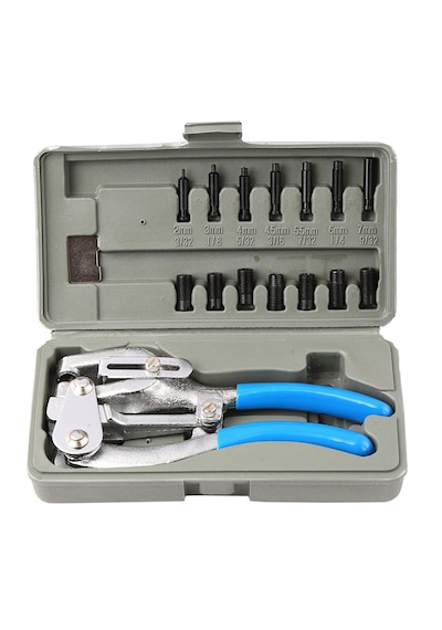Ayarlanabilir Delik Açma Pensesi 2mm - 3mm - 4mm - 4.5mm - 5.5mm - 6mm - 7mm 11 Parça Set