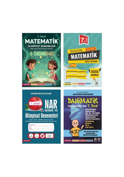 Altın Nokta Yayınları 7. Sınıf Matematik Olimpiyatlarına Hazırlık Seti 4 Kitap