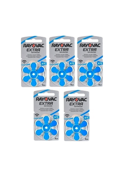 Rayovac Extra Advanced 675 Numara İşitme Cihazı Pili 6 x 5'li