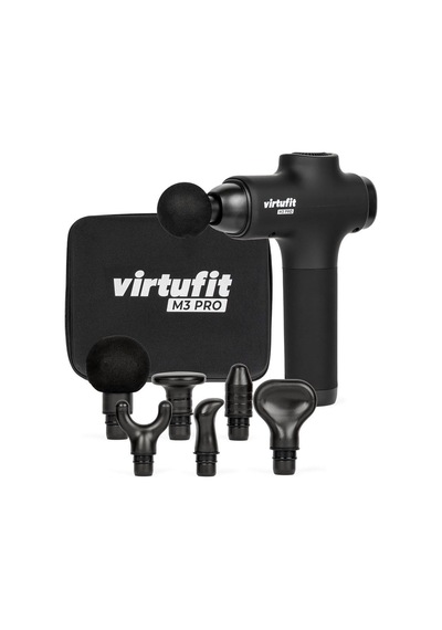 Virtufit M3 Pro Premium Masaj Tabancası - 6 Aparat - Şarj Edilebilir - Kas Masajı - Kablosuz - Saklama Kutusu Dahil - Profesyonel