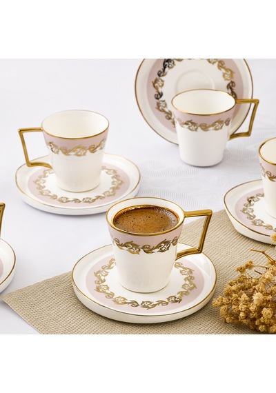 Aryıldız Celestia 12 Parça 6 Kişilik Kahve Fincan Takımı 90 Ml Çok Renkli