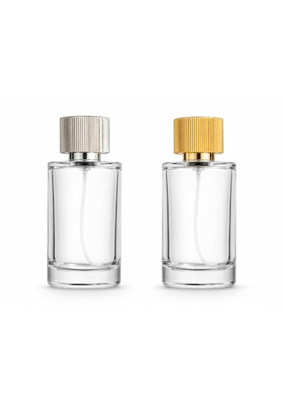 20 Adet Boş Cam Parfüm Şişe, 100 Ml, Silindir Model, Şeffaf-fuss-100