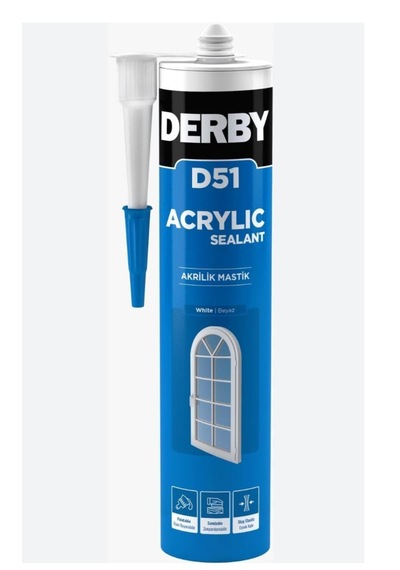 D 51 Acrylıc Mastik Silikon Beyaz 1 ADET