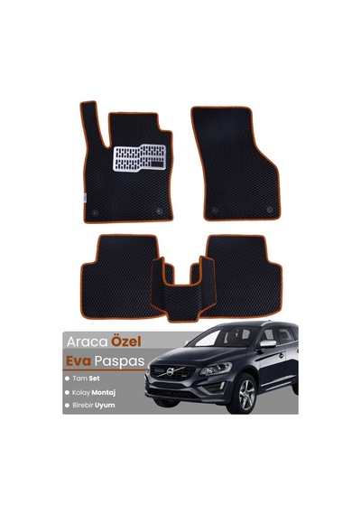 Volvo Xc60 2017-2020 Uyumlu Eva Paspas Tam Set Oto Paspas,araca Özel,tam Koruma,kolay Temizlik 889