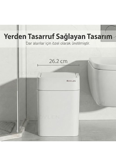 Otomatik Hareket Sensörlü Çöp Kovası, Banyo Çöp Kovası, Çocuk Odası Çöp Sepeti, Çöp Kutusu, 2 Adet 1.5 V Aa Pil, Piller Pakete Dahil Değildir - 18 Litre 26.5x20.2x31.8 Cm 6998 Otomatik Hareket Sensörlü Çöp Kovası, Banyo Çöp Kovası, Çocuk Odası Çöp Sepeti, Çöp Kutusu, 2 Adet 1.5 V Aa Pil, Piller Pakete Dahil Değildir - 18 Litre 26.5x20.2x31.8 Cm 6998