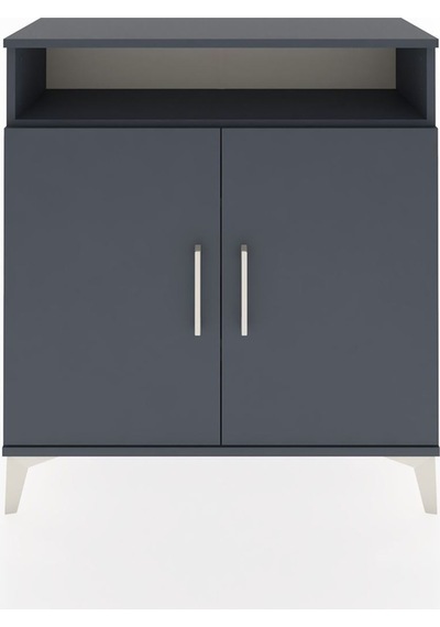 Arges Şifonyer 3 Raflı 2 Kapaklı 88x30x96 Antrasit-antrasit Antrasit