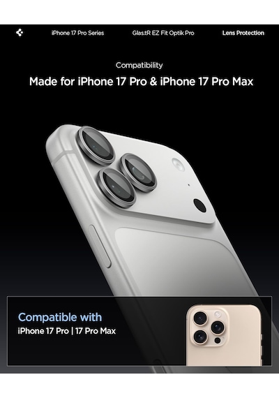 İphone 17 Pro/pro Max / 16 Pro/16 Pro Max / 15 Pro/15 Pro Max İle Uyumlu Kamera Lens Koruyucu Cam Kolay Kurulum Glas.tr Ez Fit Optik Pro 2 Adet Gray - Agl10125 İphone 17 Pro/pro Max / 16 Pro/16 Pro Max / 15 Pro/15 Pro Max İle Uyumlu Kamera Lens Koruyucu Cam Kolay Kurulum Glas.tr Ez Fit Optik Pro 2 Adet Gray - Agl10125