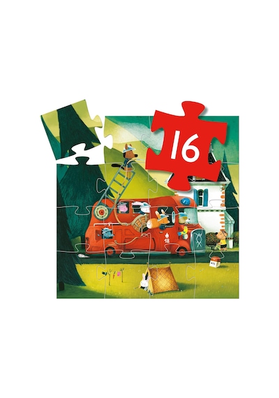 Dekoratif Puzzle 16 Parça The Fire Truck Dj0 Standart