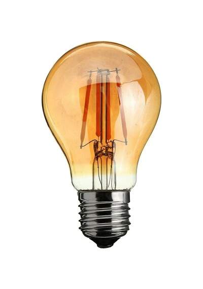 Amber Cam A60 Rustik Led Filament Ampul 4w E27 Gün Işığı Vintage