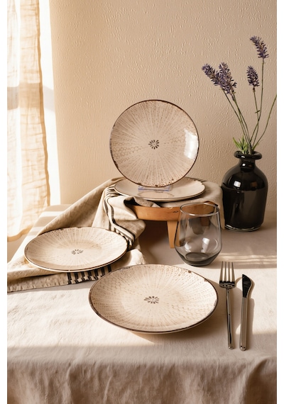 Keramika Forest Line Deep Pasta Tabağı 20 Cm 4 Adet 23444 Çok renkli