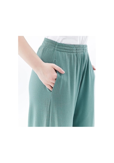 Defys Kadın Oversize Bol Paça Pantolon Yeşil - 595424376 Yeşil