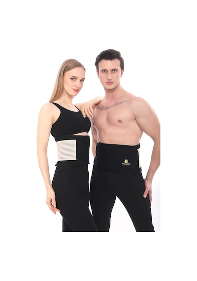 Sh Mağazacılık Unisex Termal Terleten  Ten  Bel Korse Kemer Ten Rengi