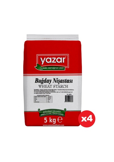 Yazar Buğday Nişastası 4 x 5 KG