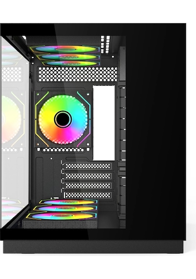Hyper Rocket V332 Micro-atx 7 Argb Fan Siyah Oyuncu Kasası