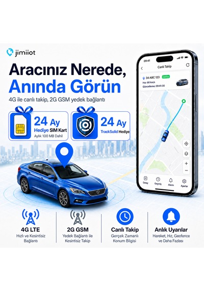 Jimiiot Jimi Iot Vl103m 4g Gps Araç Takip Cihazı Motosiklet Takip, Ip66, 9-90vjimivl103m