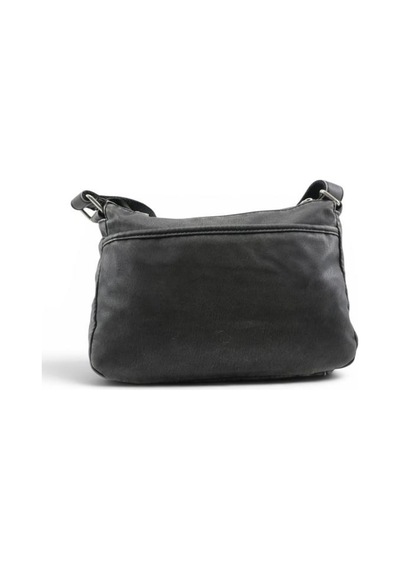 Baginn Eskitme Yıkama S.deri Günlük Postacı Çanta Çapraz Askılı Kadın Omuz Çantası 27 17 Cm Retro Siyah