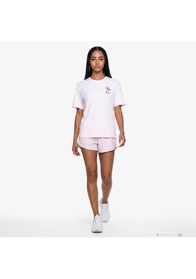 Anta Serve Smash Repeat Kadın Pembe T-shirt 862628108 Çok Renkli