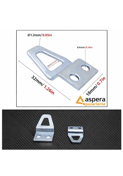 10 Adet Kıvrık Model Metal Tablo Kancası Vidalı Çerçeve & Fotoğraf Askı Aparatı Metal