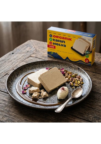 Ots Organik Sade Tahin Helva 200 gr (Organik Sertifikalı, Pestisit Analizli)