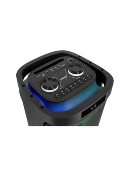Ceremony Audio Cm-208 Taşınabilir Bluetooth Parti Hoparlör 2x8 Inç Woofer 400watt Tws Disco Lights