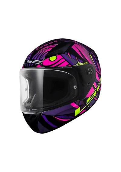 Ls2 Rapıd 2 Athena Siyah Mor Kask Renkli
