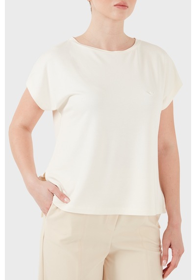 Emporio Armani Bayan T Shirt Ew002908 Af19032 U1054 Ekru