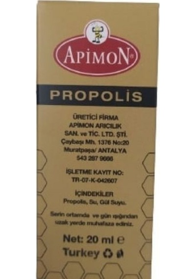 Apimon Gül Yağı Bazlı Propolis Eksraktı 20 ML
