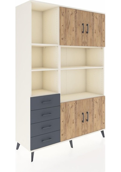 Hyperion Dolap 8 Raflı 4 Çekmeceli 4 Kapaklı 132x44x195 Aytaşı-çam/antrasit Atlas Çam/antrasıt - Aytası Hyperion Dolap 8 Raflı 4 Çekmeceli 4 Kapaklı 132x44x195 Aytaşı-çam/antrasit Atlas Çam/antrasıt - Aytası
