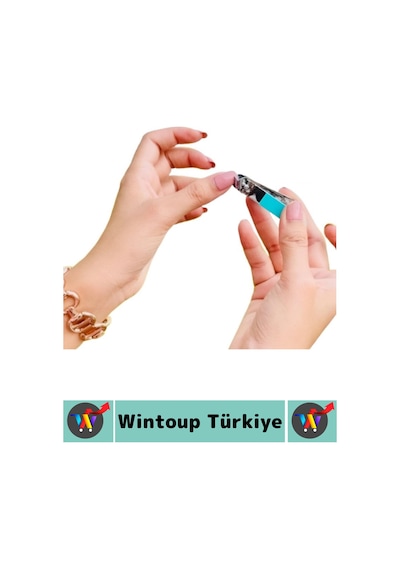 Manikürseti Kompakt Kadın Erkek Makas Törpü Tırnak El Bakım Şık Taşıma Çantalı Manikür Seti 8 Parça