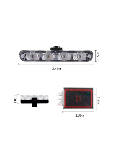 Kumandalı Led Işık Modülü Seti 12v Oto Ön Izgara Uyumlu Çok Modlu