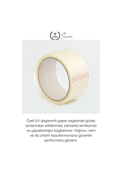 Tamirbandı Şeffaf Duct Tape Tamir Bandı 48mm X 10 Metre Uv Dayanıklı Su Geçirmez Güçlü Yapışkan Ona
