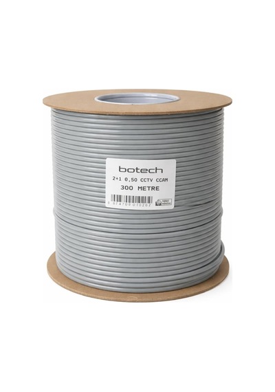 Botech 300 Metre 2+1 0.50mm Cca Koaksiyel Cctv Kamera Kablosu-206742