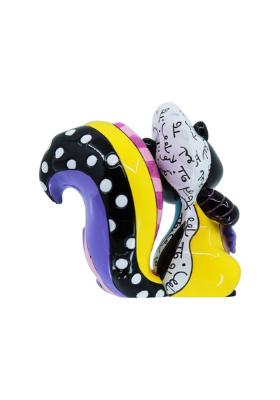Disney Britto Bambi Çiçek Çekingen Poz Minyatür Heykelcik, 7,5 Cm, Çok Renkli