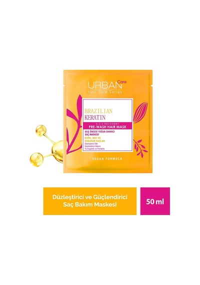 Brezilya Keratin Düzleştirici Etkili Duş Öncesi Saç Bakım Maskesi 50 Ml-vegan