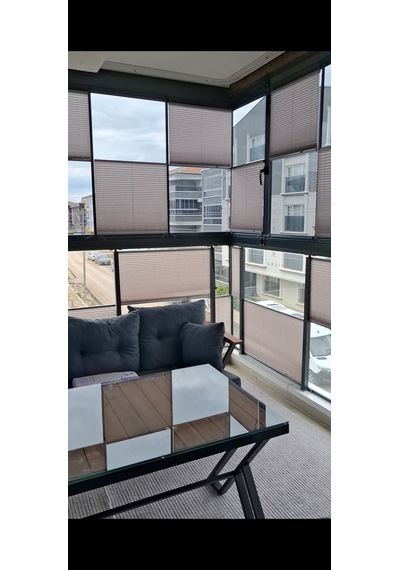 Plise Perde Premium Cam Balkon Isı Yalıtım Leke Tutmaz Katlanır Perde Beyaz