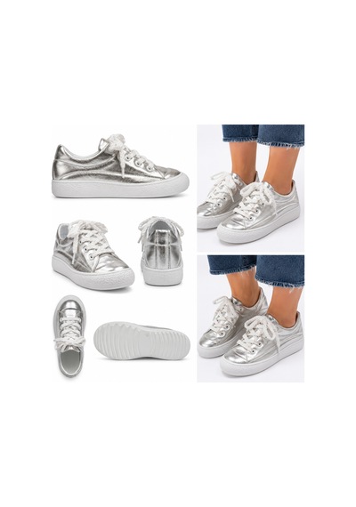 N Napa Shoe Np.7809.gümüş Deri Sneaker Napa Shoe Kadın Hakiki Deri Metalik Gümüş Sneaker Günlük Comfort Ayakkabı N Napa Shoe Np.7809.gümüş Deri Sneaker Napa Shoe Kadın Hakiki Deri Metalik Gümüş Sneaker Günlük Comfort Ayakkabı