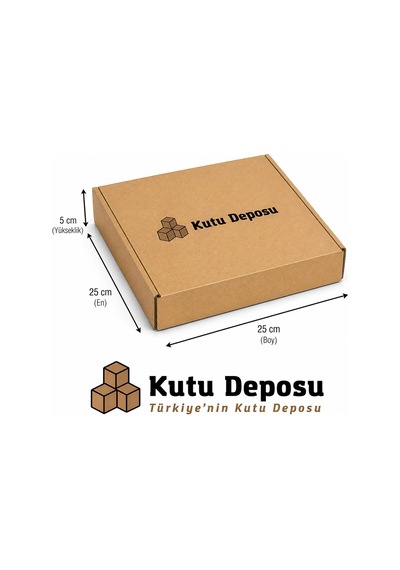 25x25x5 Cm E-ticaret Ve Kargo Kutusu 100 Adet